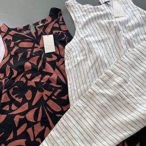 Two “A New Day” linen sundresses NWT size Medium.